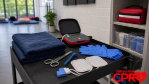 AED training supplies for special situations in CPR classes in Boston.