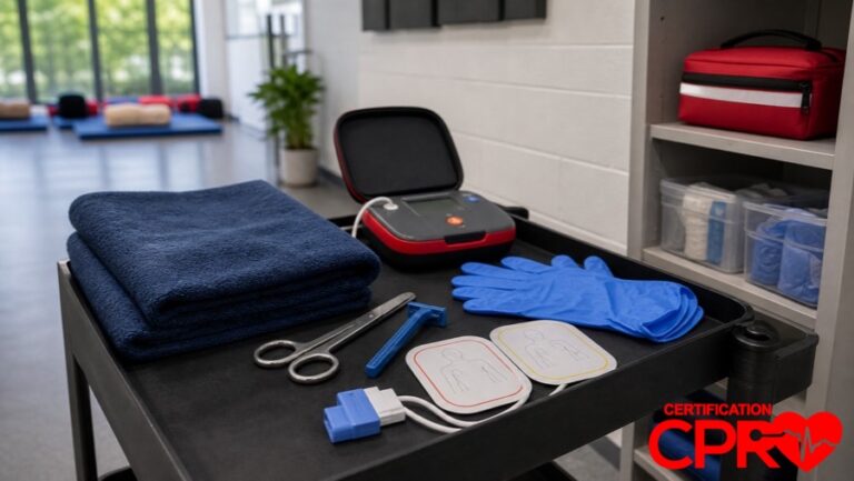 AED training supplies for special situations in CPR classes in Boston.